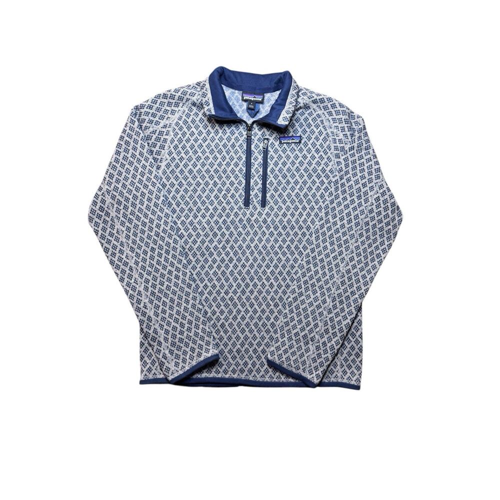 Patagonia Nordic Better Sweater 1/4 Zip Fleece Pullover Jacket Men Size Small